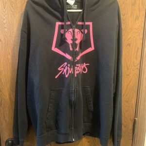Netflix K Pop Demon Hunter hoodie Soza Boys  zip front size XL